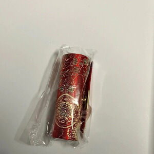 New Brocade Lipstick Case With Mirror‎ Red